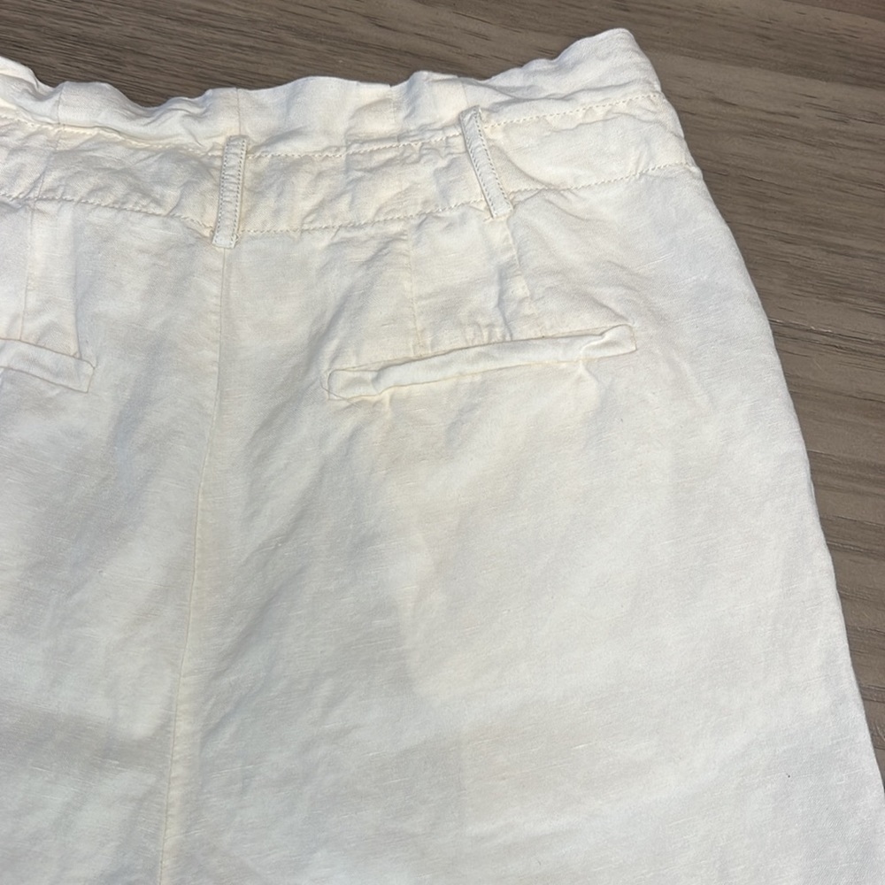 MADEWELL LINEN BLEND HIGH WAISTED PLEATED TROUSER PANTS - Picture 13 of 16